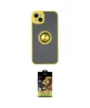ieg™ iPhone 14 Kılıf Yörünge Çizgi - Siyah Buffer Cam Ekran Koruyucu