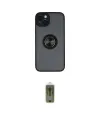 ieg™ iPhone 14 Kılıf Yörünge Çizgi - Siyah Joko Magic 5D Hayalet Cam