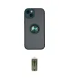 ieg™ iPhone 14 Kılıf Yörünge Çizgi - Siyah Joko Magic 5D Hayalet Cam