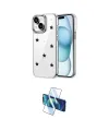 ieg™ iPhone 14 Kılıf Yörünge Form - Siyah 3D Antistatik Cam Ekran Koruyucu