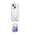 ieg™ iPhone 14 Kılıf Yörünge Işık Prime - Siyah Bilvis 5in1 5D Magic Hayalet Cam Ekran Koruyucu