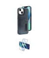 ieg™ iPhone 14 Kılıf Yörünge Işık Serisi - Siyah 3D Antistatik Cam Ekran Koruyucu