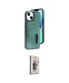 ieg™ iPhone 14 Kılıf Yörünge Işık Serisi - Siyah Bilvis 3D Cam Ekran Koruyucu