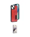 ieg™ iPhone 14 Kılıf Yörünge Işık Serisi - Siyah Bilvis 3D Mat Cam Ekran Koruyucu