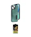 ieg™ iPhone 14 Kılıf Yörünge Işık Serisi - Siyah Buffer Cam Ekran Koruyucu