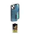 ieg™ iPhone 14 Kılıf Yörünge Işık Serisi - Siyah Buffer Cam Ekran Koruyucu