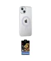 ieg™ iPhone 14 Kılıf Yörünge Koleksiyonu - Siyah Buffer Hayalet Cam Ekran Koruyucu