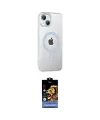 ieg™ iPhone 14 Kılıf Yörünge Koleksiyonu - Siyah Buffer Hayalet Cam Ekran Koruyucu
