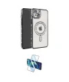 ieg™ iPhone 14 Kılıf Zirve Doku Prime - Siyah 3D Antistatik Cam Ekran Koruyucu