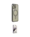 ieg™ iPhone 14 Kılıf Zirve Doku Prime - Siyah Bilvis 3D Mat Cam Ekran Koruyucu