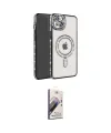 ieg™ iPhone 14 Kılıf Zirve Doku Prime - Siyah Bilvis 3D Mat Cam Ekran Koruyucu