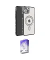 ieg™ iPhone 14 Kılıf Zirve Doku Prime - Siyah Bilvis 5in1 3D Magic Cam Ekran Koruyucu