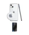 ieg™ iPhone 14 Kılıf Zirve Doku - Siyah 3D Antistatik Hayalet Cam Ekran Koruyucu