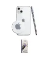 ieg™ iPhone 14 Kılıf Zirve Doku - Siyah Bilvis 3D Mat Cam Ekran Koruyucu
