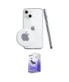 ieg™ iPhone 14 Kılıf Zirve Doku - Siyah Bilvis 5in1 5D Magic Hayalet Cam Ekran Koruyucu
