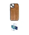 ieg™ iPhone 14 Kılıf Zirve Yansıma Serisi - Siyah 3D Antistatik Cam Ekran Koruyucu