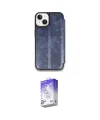 ieg™ iPhone 14 Kılıf Zirve Yansıma Serisi - Siyah Bilvis 5in1 3D Magic Cam Ekran Koruyucu