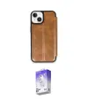 ieg™ iPhone 14 Kılıf Zirve Yansıma Serisi - Siyah Bilvis 5in1 3D Magic Cam Ekran Koruyucu