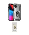ieg™ iPhone 14 Plus Kılıf Ahenk Klasik Koleksiyonu - Siyah Mat Seramik Nano Ekran Koruyucu