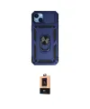 ieg™ iPhone 14 Plus Kılıf Ahenk Klasik - Şeffaf Maxco Cam Ekran Koruyucu