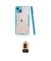 ieg™ iPhone 14 Plus Kılıf Atlas Asil Serisi - Şeffaf Maxco Cam Ekran Koruyucu