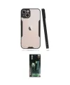 ieg™ iPhone 14 Plus Kılıf Atlas Asil Serisi - Siyah 360 Mat Full Body Arka Koruyucu