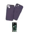ieg™ iPhone 14 Plus Kılıf Atlas Minimal Prime - Siyah 360 Mat Full Body Arka Koruyucu