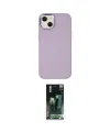 ieg™ iPhone 14 Plus Kılıf Çekirdek Çizgi - Siyah 360 Mat Full Body Arka Koruyucu