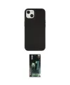 ieg™ iPhone 14 Plus Kılıf Çekirdek Çizgi - Siyah 360 Mat Full Body Arka Koruyucu