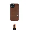ieg™ iPhone 14 Plus Kılıf Doruk Asil Koleksiyonu - Şeffaf Maxco Cam Ekran Koruyucu