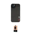 ieg™ iPhone 14 Plus Kılıf Doruk Asil Koleksiyonu - Şeffaf Maxco Cam Ekran Koruyucu
