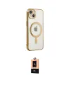 ieg™ iPhone 14 Plus Kılıf Doruk Minimal - Şeffaf Maxco Cam Ekran Koruyucu