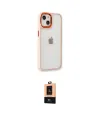 ieg™ iPhone 14 Plus Kılıf Eksen Doku Prime - Şeffaf Maxco Cam Ekran Koruyucu