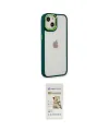 ieg™ iPhone 14 Plus Kılıf Eksen Doku Prime - Siyah Mat Seramik Nano Ekran Koruyucu