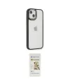 ieg™ iPhone 14 Plus Kılıf Eksen Doku Prime - Siyah Mat Seramik Nano Ekran Koruyucu