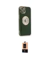 ieg™ iPhone 14 Plus Kılıf İz Form Serisi - Şeffaf Maxco Cam Ekran Koruyucu