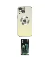 ieg™ iPhone 14 Plus Kılıf Kutup Yansıma Özel Seri - Siyah 360 Mat Full Body Arka Koruyucu