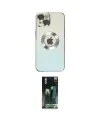 ieg™ iPhone 14 Plus Kılıf Kutup Yansıma Özel Seri - Siyah 360 Mat Full Body Arka Koruyucu