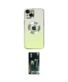 ieg™ iPhone 14 Plus Kılıf Kutup Yansıma Özel Seri - Siyah 360 Mat Full Body Arka Koruyucu