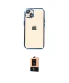ieg™ iPhone 14 Plus Kılıf Vadi Minimal - Şeffaf Maxco Cam Ekran Koruyucu