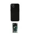 ieg™ iPhone 14 Plus Kılıf Yadigar Yansıma Serisi - Siyah 360 Mat Full Body Arka Koruyucu