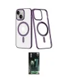 ieg™ iPhone 14 Plus Kılıf Yörünge Minimal - Siyah 360 Mat Full Body Arka Koruyucu