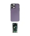 ieg™ iPhone 14 Pro Kılıf Ahenk Çizgi Prime - Siyah 360 Mat Full Body Arka Koruyucu
