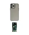 ieg™ iPhone 14 Pro Kılıf Ahenk Çizgi Prime - Siyah 360 Mat Full Body Arka Koruyucu