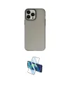 ieg™ iPhone 14 Pro Kılıf Ahenk Çizgi Prime - Siyah 3D Antistatik Cam Ekran Koruyucu