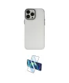 ieg™ iPhone 14 Pro Kılıf Ahenk Çizgi Prime - Siyah 3D Antistatik Cam Ekran Koruyucu