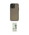 ieg™ iPhone 14 Pro Kılıf Ahenk Çizgi Serisi - Siyah 20D Premium Cam Ekran Koruyucu