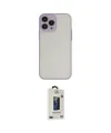 ieg™ iPhone 14 Pro Kılıf Ahenk Çizgi Serisi - Siyah Bilvis Hayalet Cam Ekran Koruyucu