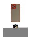 ieg™ iPhone 14 Pro Kılıf Ahenk Çizgi Serisi - Siyah Buffer Hayalet Cam Ekran Koruyucu