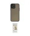 ieg™ iPhone 14 Pro Kılıf Ahenk Çizgi Serisi - Siyah Mat Seramik Nano Ekran Koruyucu